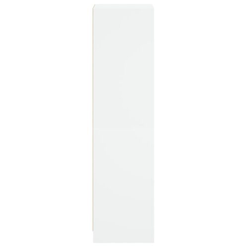 Highboard with Glass Door White 35x37x142cm - Image 7