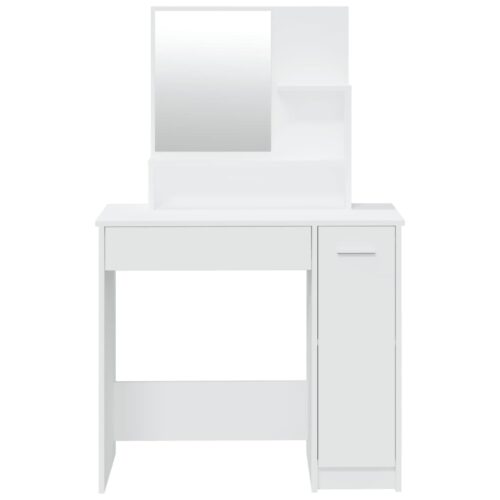 Dressing Table with Mirror White 86.5x35x136cm - Image 6