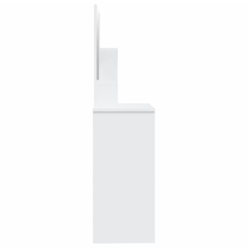 Dressing Table with Mirror White 86.5x35x136cm - Image 8
