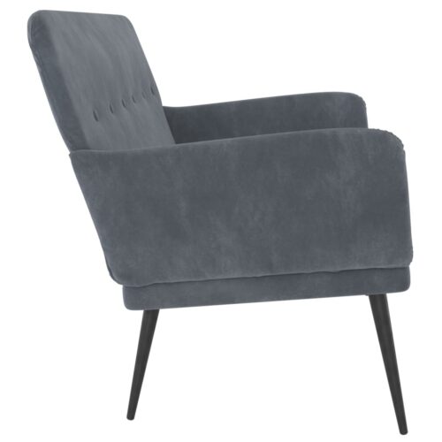 Bench Dark Grey 108x79x79cm Velvet - Image 4