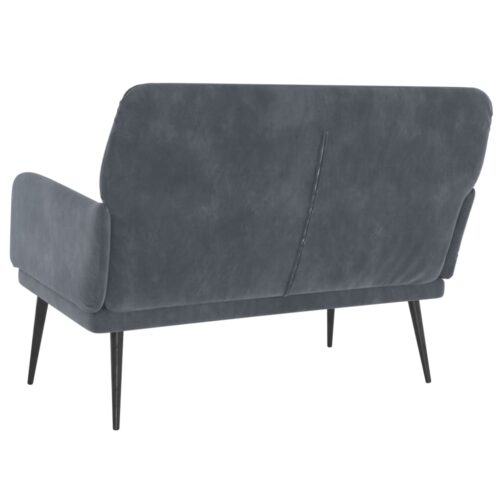 Bench Dark Grey 108x79x79cm Velvet - Image 5