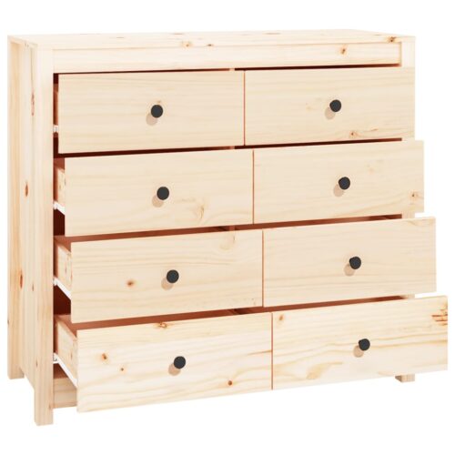 Side Cabinet 100x40x90cm Solid Wood Pine - Image 3