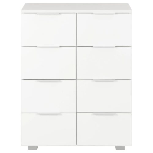 Sideboard High Gloss White 60x35x80cm Engineered Wood - Image 3