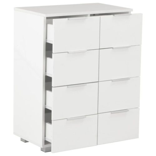 Sideboard High Gloss White 60x35x80cm Engineered Wood - Image 6