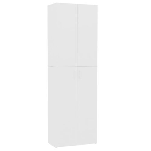 Office Cabinet White 60x32x190cm Engineered Wood - Image 2