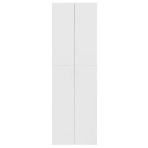 Office Cabinet White 60x32x190cm Engineered Wood - Image 6