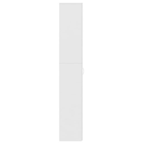 Office Cabinet White 60x32x190cm Engineered Wood - Image 7