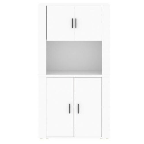 Highboard White Engineered Wood - Image 8