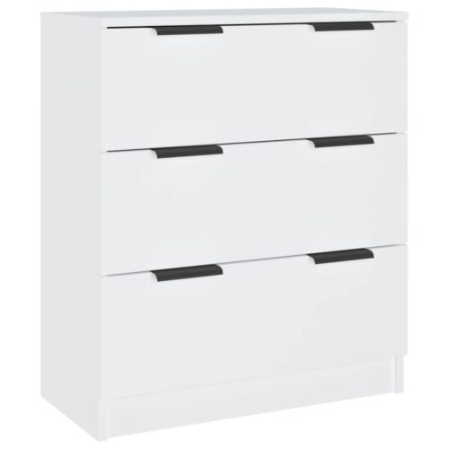 3-Piece Sideboards White Engineered Wood - Image 3