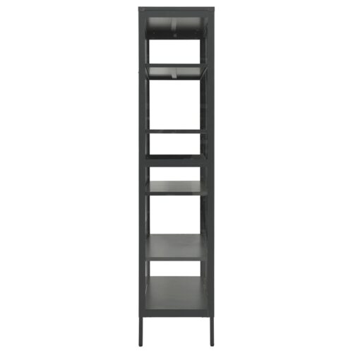 Display Cabinet Anthracite 90x40x180cm Steel Tempered Glass - Image 5