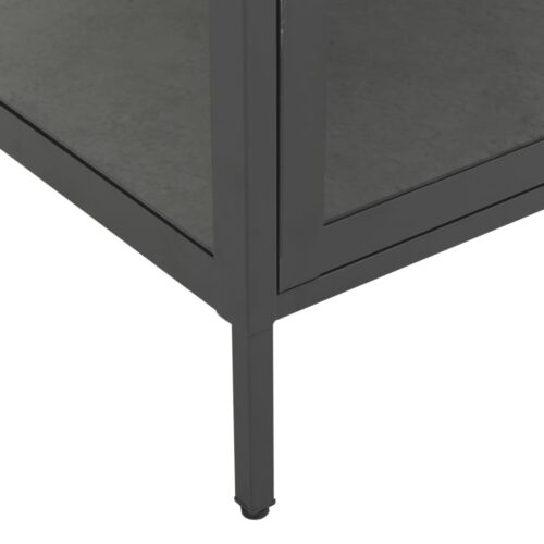 Display Cabinet Anthracite 90x40x180cm Steel Tempered Glass - Image 8