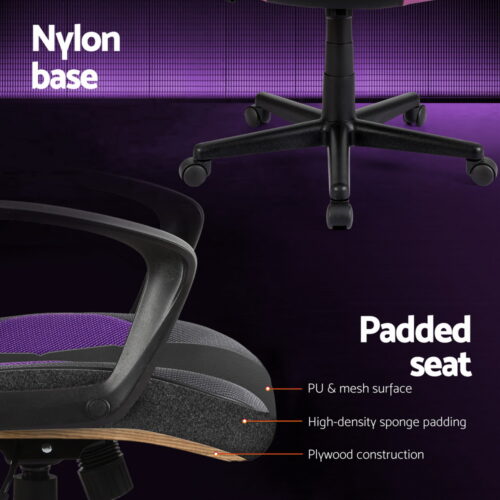 Artiss Gaming Office Chair Computer Chairs Purple - Image 6