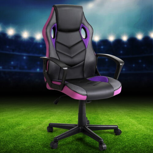 Artiss Gaming Office Chair Computer Chairs Purple - Image 7