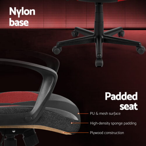 Artiss Gaming Office Chair Computer Chairs Red - Image 6