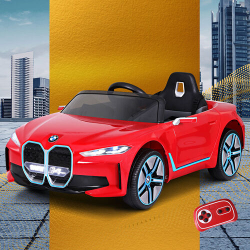 Kids Ride On Car BMW Licensed I4 Sports Remote Control Electric Toys 12V Red - Image 6
