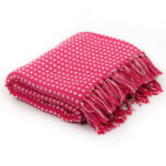 Throw Cotton Squares 160x210cm Pink