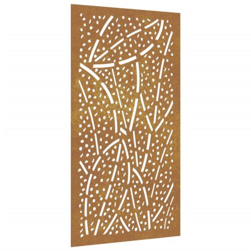 Garden Wall Decoration 105x55cm Corten Steel Leaf Design - Image 2