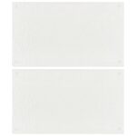 Chopping Boards 2pcs Transparent Bubbles Pattern Tempered Glass