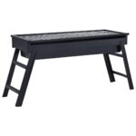 Portable Camping BBQ Grill Steel 60x22.5x33cm