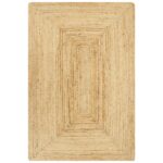 Handmade Rug Jute Natural 80x160cm