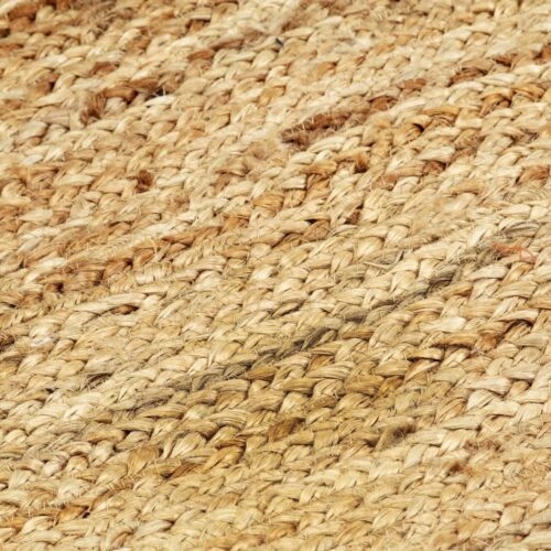 Handmade Rug Jute Natural 80x160cm - Image 4
