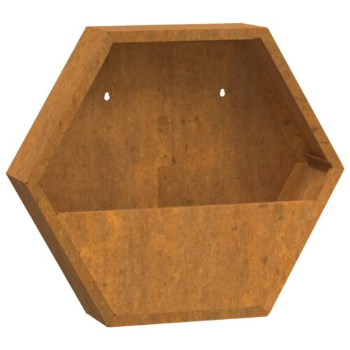 Wall Planters 2pcs Rusty Corten Steel 46x10x40cm - Image 5