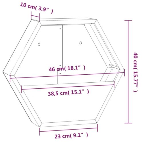 Wall Planters 2pcs Rusty Corten Steel 46x10x40cm - Image 9