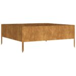 Garden Raised Bed 100x100x41cm Corten Steel