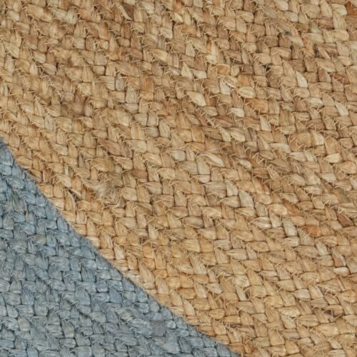 Handmade Rug Jute with Olive Green Border 150cm - Image 4