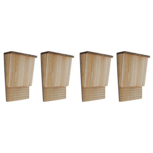 Bat Houses 4pcs 22x12x34cm Wood
