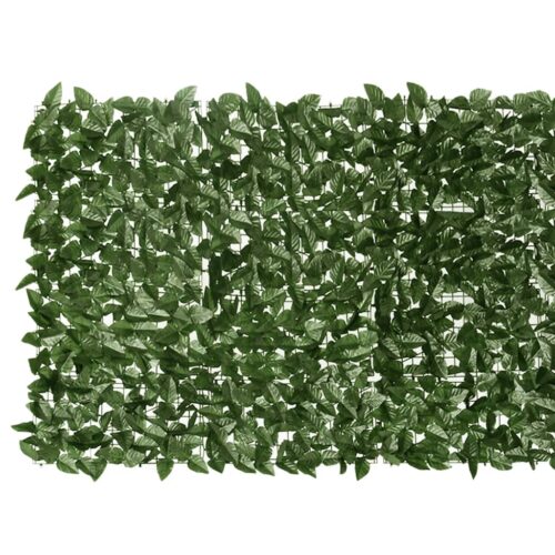 Balcony Screen with Dark Green Leaves 500x100cm - Image 3