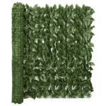 Balcony Screen with Dark Green Leaves 600x100cm