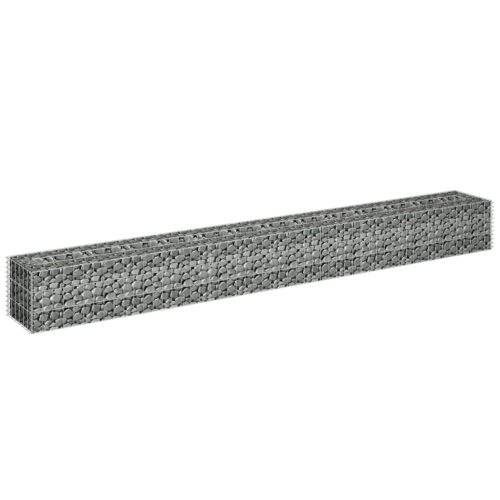 Gabion Raised Bed Galvanised Steel 270x30x30cm - Image 3