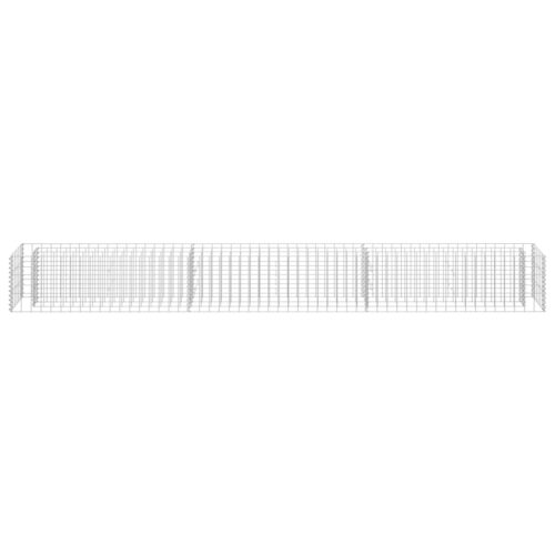 Gabion Raised Bed Galvanised Steel 270x30x30cm - Image 5