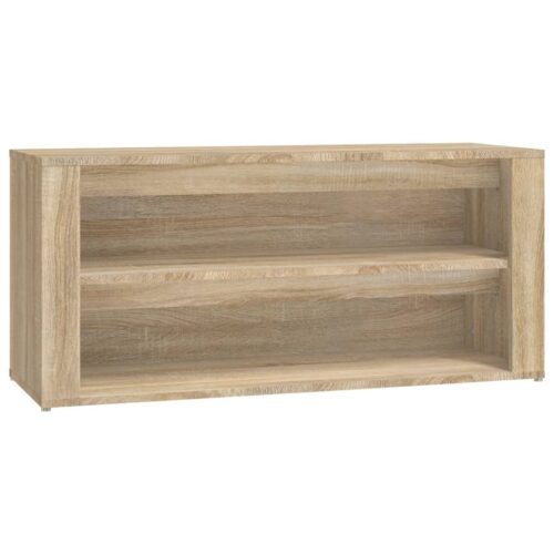 Shoe Rack Sonoma Oak 100x35x45cm Engineered Wood - Image 2