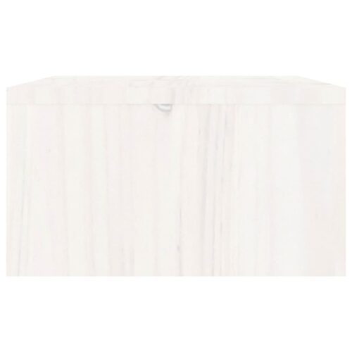 Monitor Stand White 100x27x15cm Solid Wood Pine - Image 7