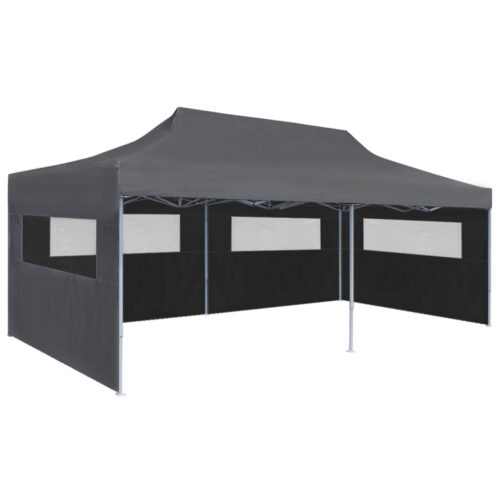 Folding Pop-up Partytent with Sidewalls 3x6m Anthracite