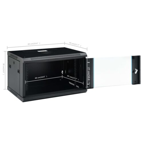 6U Wall Mounted Network Cabinet 19" IP20 600x450x375 mm - Image 9