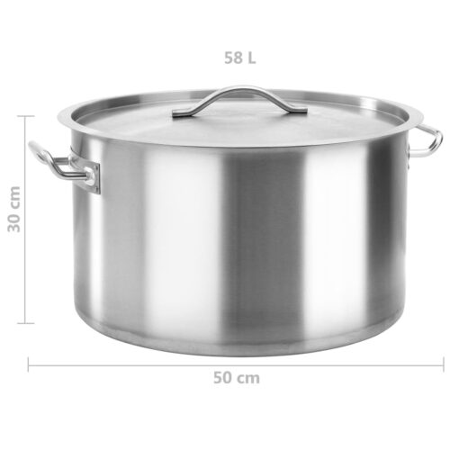 Stock Pot 58 L 50x30cm Stainless Steel - Image 7