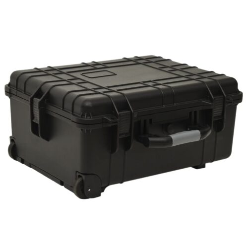 Wheeled Flight Case Black 58x45x27cm PP