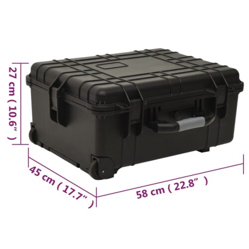 Wheeled Flight Case Black 58x45x27cm PP - Image 11