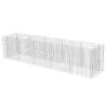 Gabion Raised Bed Galvanised Steel 450x90x100cm