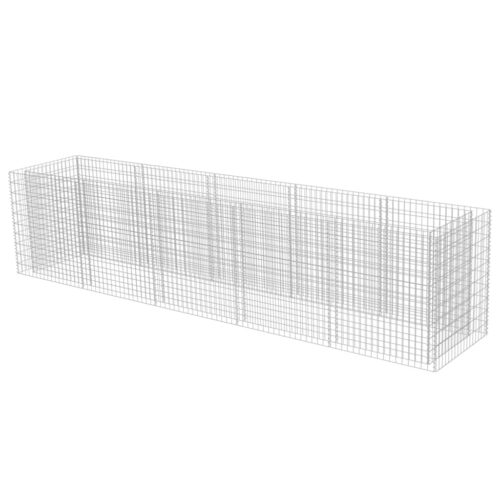 Gabion Raised Bed Galvanised Steel 450x90x100cm