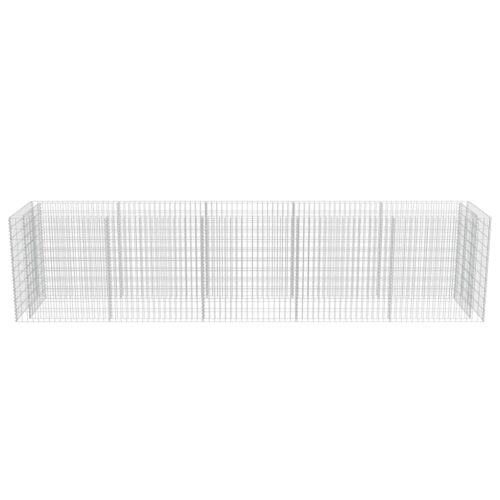 Gabion Raised Bed Galvanised Steel 450x90x100cm - Image 6