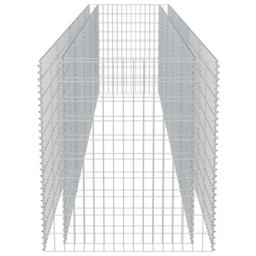 Gabion Raised Bed Galvanised Steel 450x90x100cm - Image 7