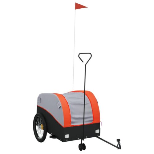 Bike Trailer Black Orange 45 kg Iron - Image 2