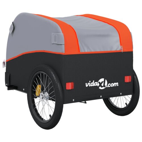 Bike Trailer Black Orange 45 kg Iron - Image 8