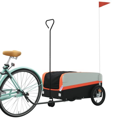 Bike Trailer Black Orange 45 kg Iron - Image 3