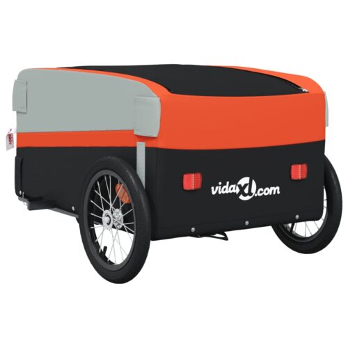 Bike Trailer Black Orange 45 kg Iron - Image 8