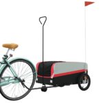 Bike Trailer Black Red 45 kg Iron